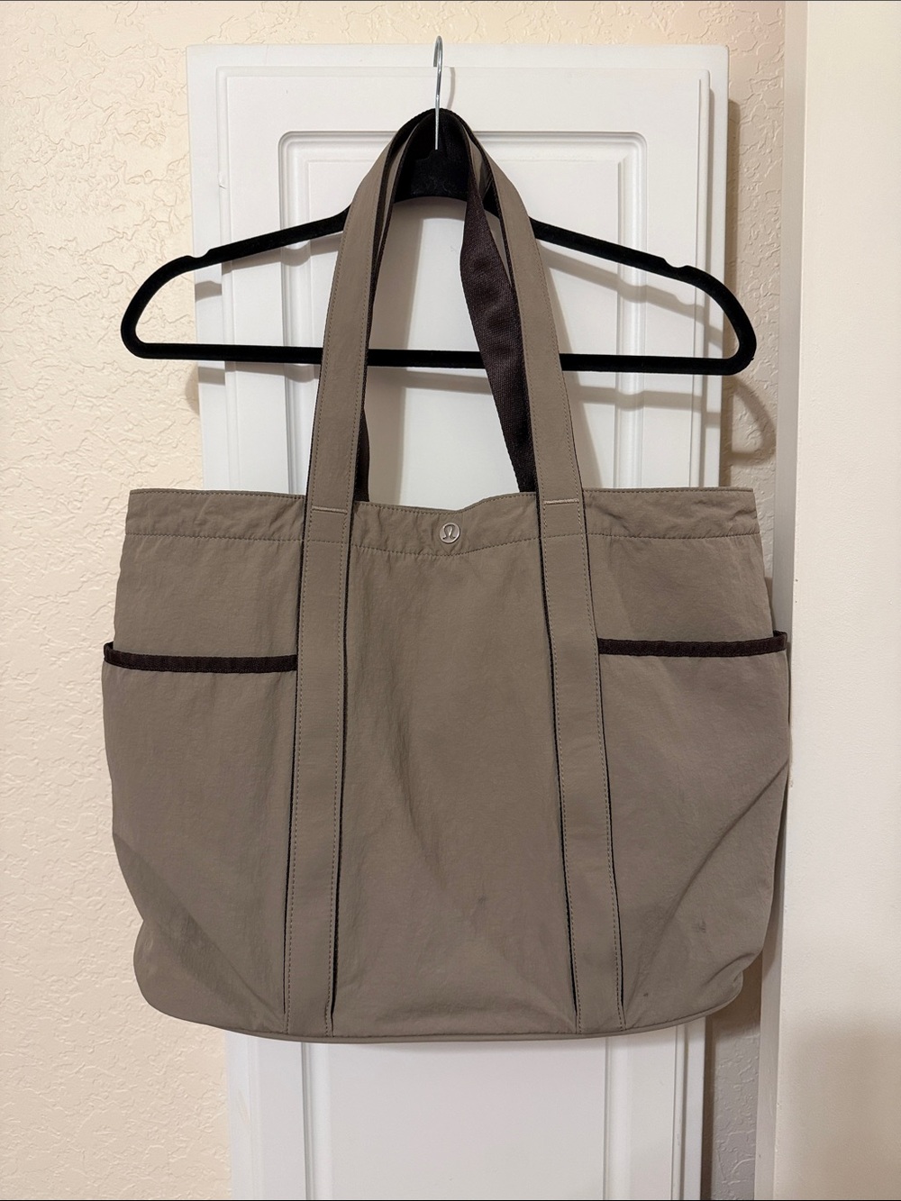 lululemon Taupe Tote with Dark Trim bag